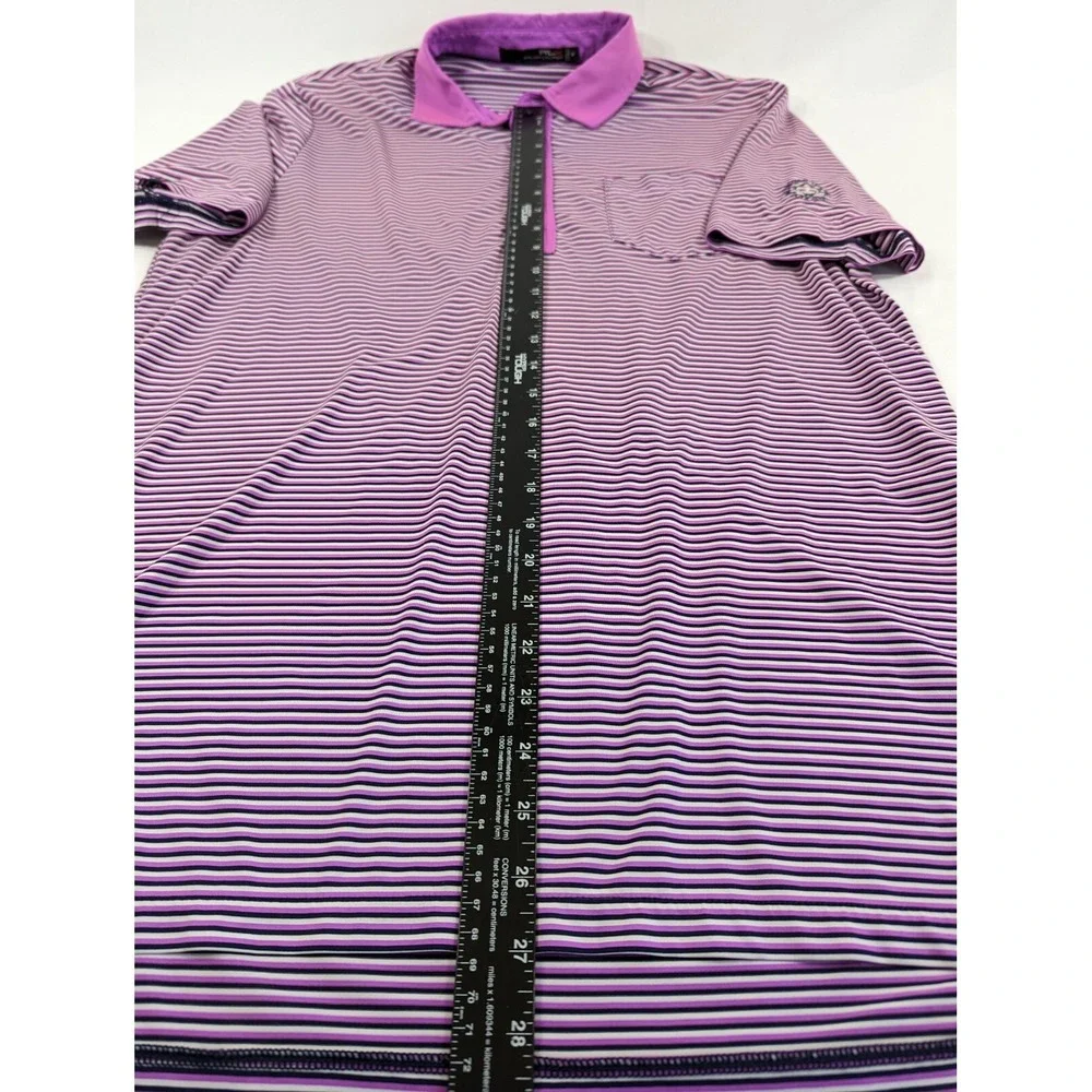 Ralph Lauren Polo Shirt Mens Large Pink RLX Golf Muirfield‎ Village Golf Medium